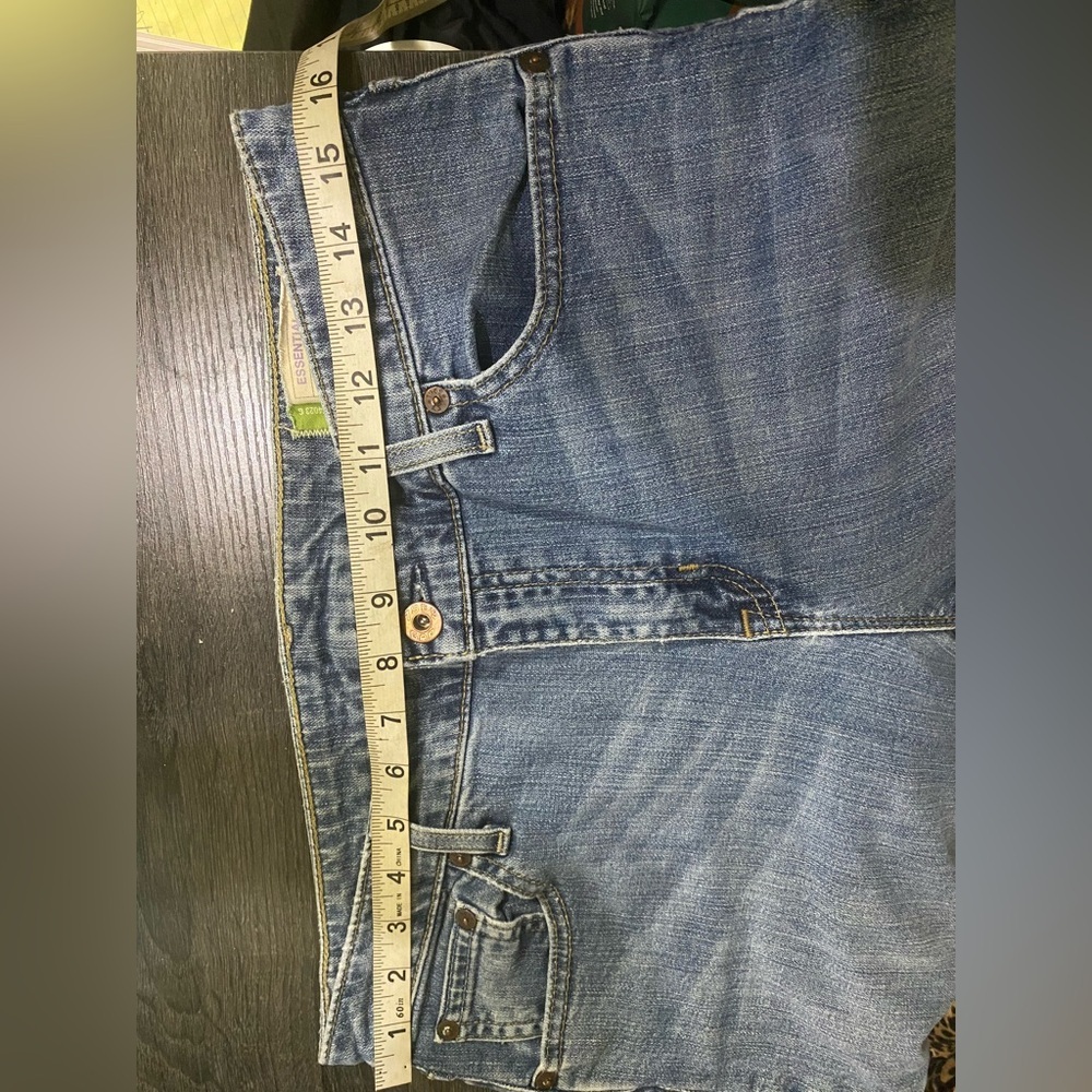 VTG Gap Essentials Stretch Jeans SZ 8 Bootcut Mid Rise Loose Fit Made in Canada - Picture 8 of 11